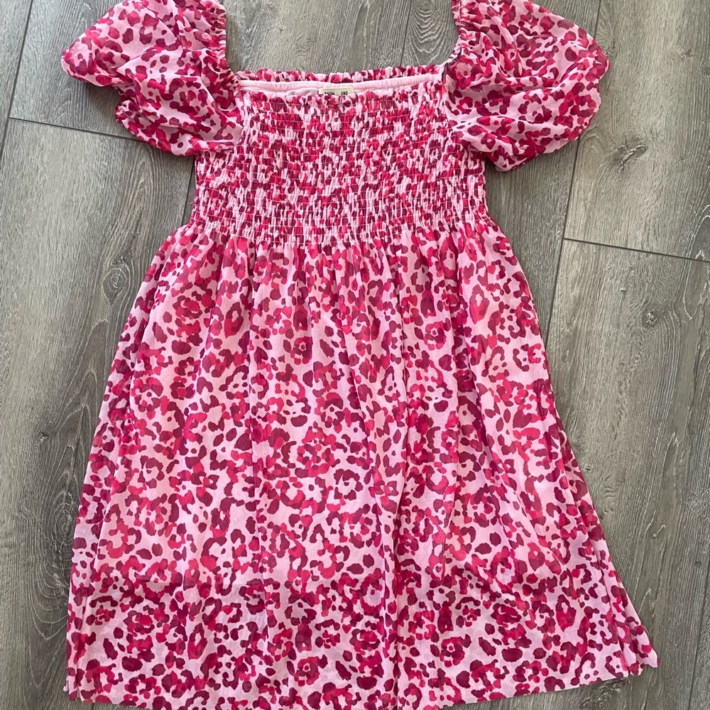 Baum Und Pferdgarten pink leopard print dress.